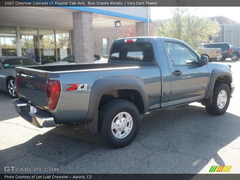 Blue Granite Metallic / Very Dark Pewter 2007 Chevrolet Colorado LT Regular Cab 4x4