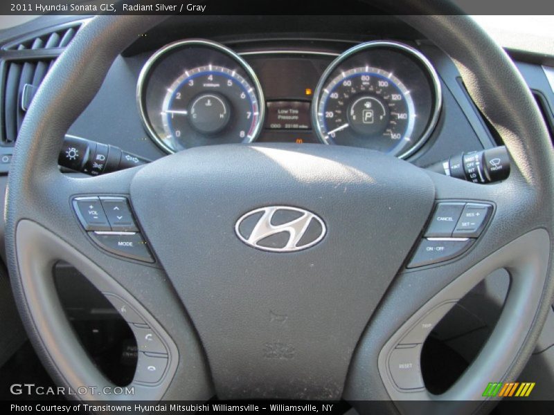 Radiant Silver / Gray 2011 Hyundai Sonata GLS