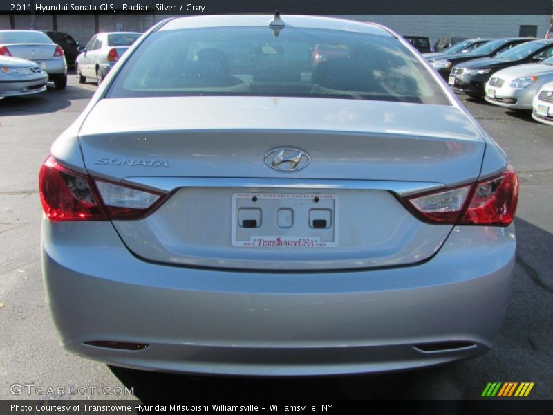 Radiant Silver / Gray 2011 Hyundai Sonata GLS