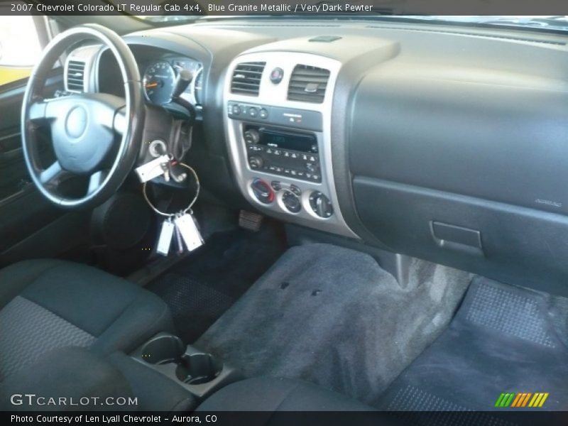 Blue Granite Metallic / Very Dark Pewter 2007 Chevrolet Colorado LT Regular Cab 4x4