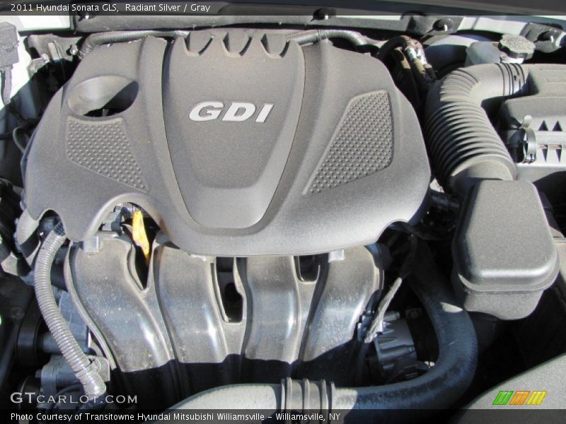 Radiant Silver / Gray 2011 Hyundai Sonata GLS