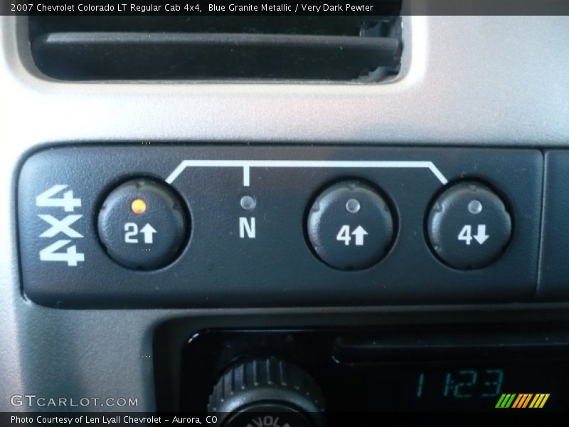 Blue Granite Metallic / Very Dark Pewter 2007 Chevrolet Colorado LT Regular Cab 4x4