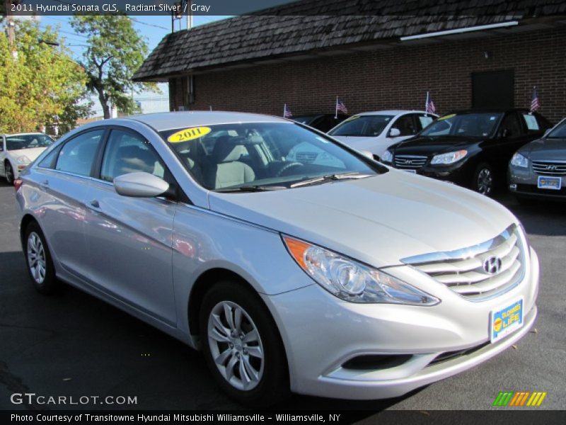 Radiant Silver / Gray 2011 Hyundai Sonata GLS