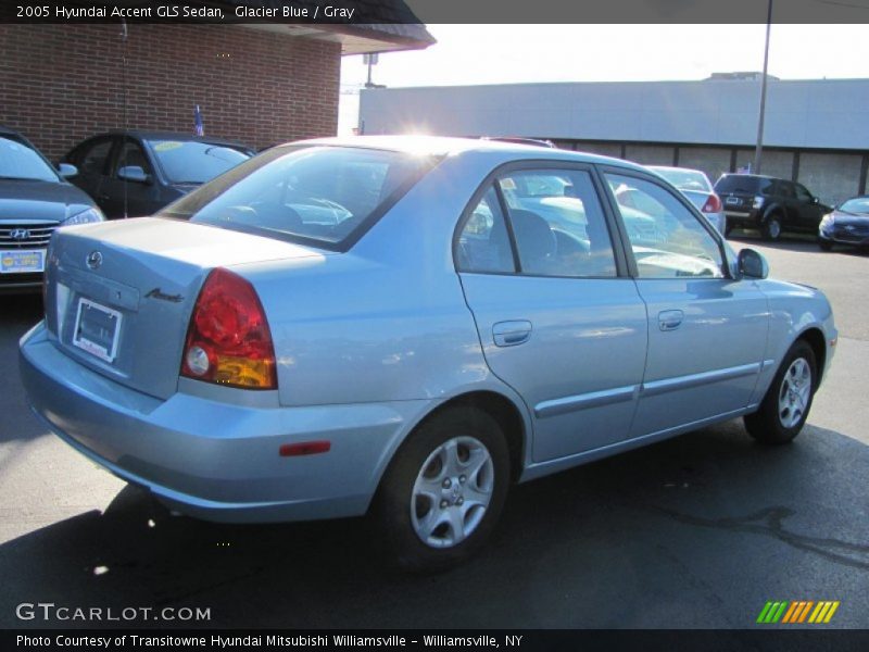 Glacier Blue / Gray 2005 Hyundai Accent GLS Sedan
