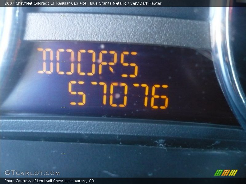 Blue Granite Metallic / Very Dark Pewter 2007 Chevrolet Colorado LT Regular Cab 4x4