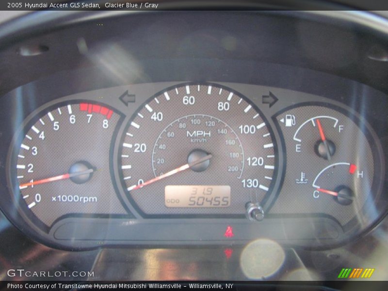 Glacier Blue / Gray 2005 Hyundai Accent GLS Sedan