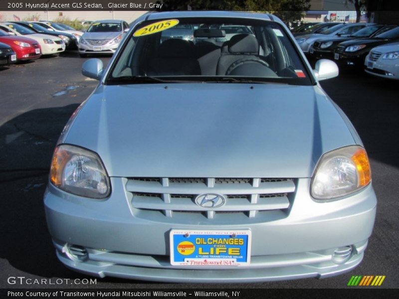 Glacier Blue / Gray 2005 Hyundai Accent GLS Sedan