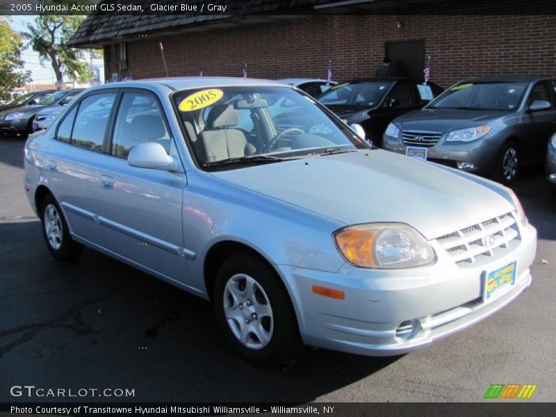 Glacier Blue / Gray 2005 Hyundai Accent GLS Sedan