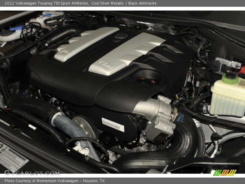 Cool Silver Metallic / Black Anthracite 2012 Volkswagen Touareg TDI Sport 4XMotion