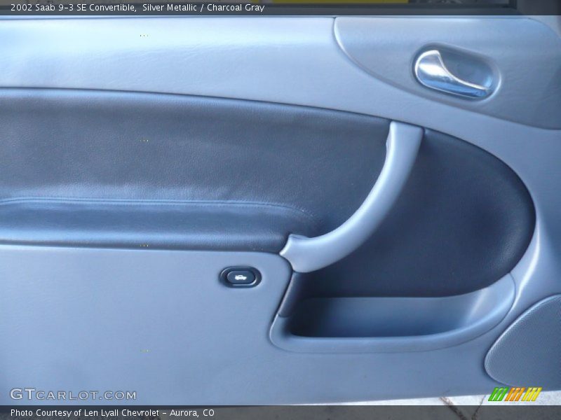Silver Metallic / Charcoal Gray 2002 Saab 9-3 SE Convertible