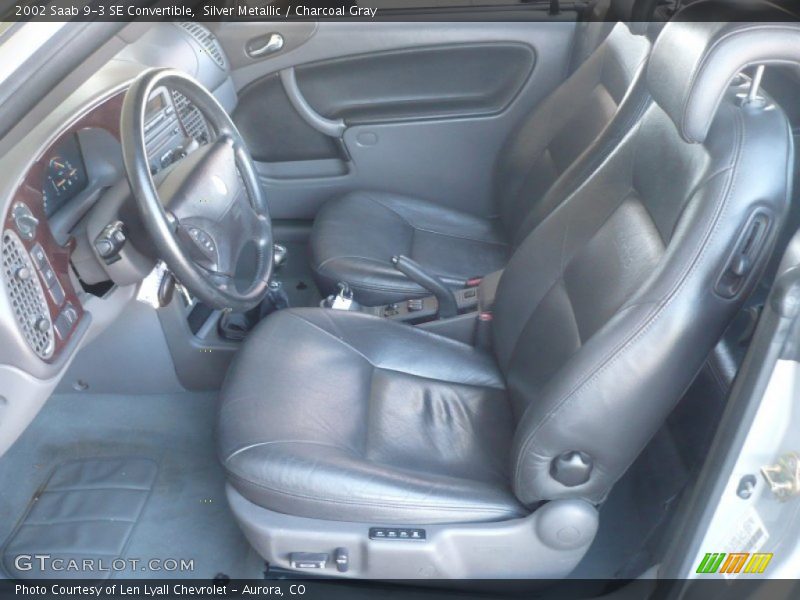  2002 9-3 SE Convertible Charcoal Gray Interior