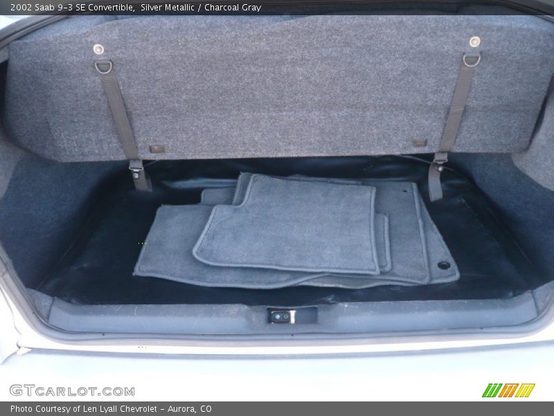 Silver Metallic / Charcoal Gray 2002 Saab 9-3 SE Convertible