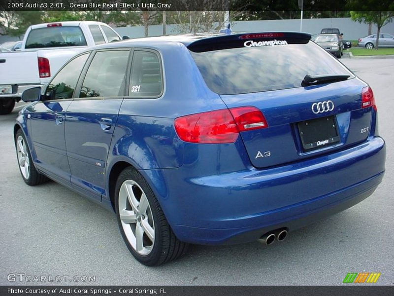 Ocean Blue Pearl Effect / Light Gray 2008 Audi A3 2.0T