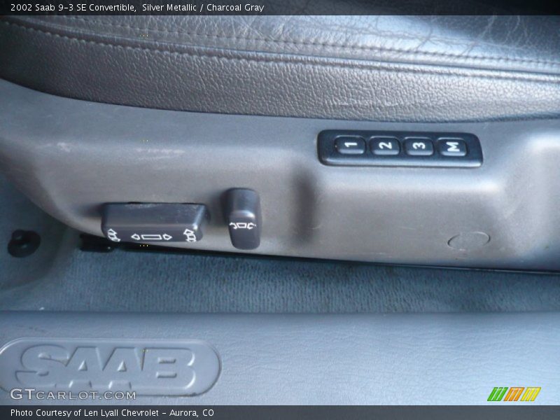Silver Metallic / Charcoal Gray 2002 Saab 9-3 SE Convertible