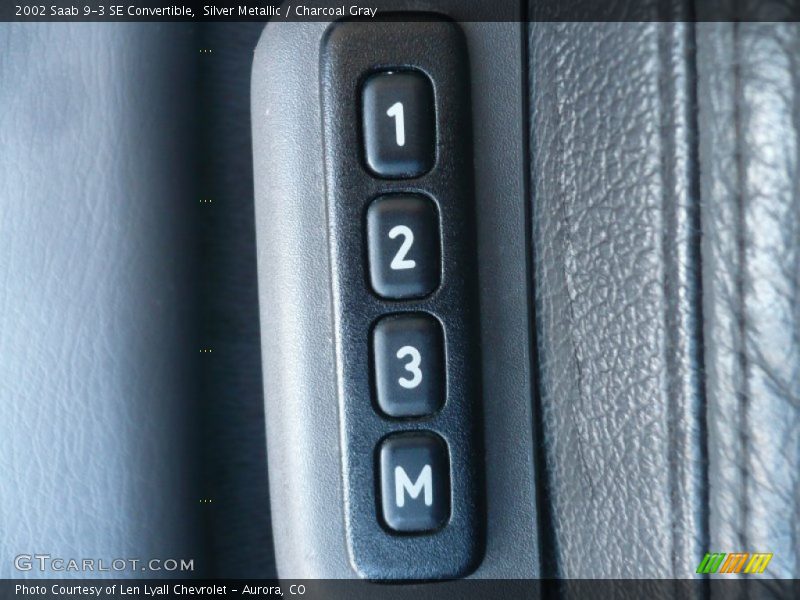 Silver Metallic / Charcoal Gray 2002 Saab 9-3 SE Convertible
