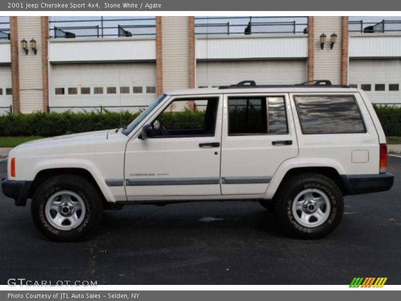 Stone White / Agate 2001 Jeep Cherokee Sport 4x4