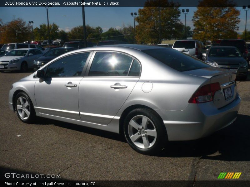 Alabaster Silver Metallic / Black 2010 Honda Civic LX-S Sedan