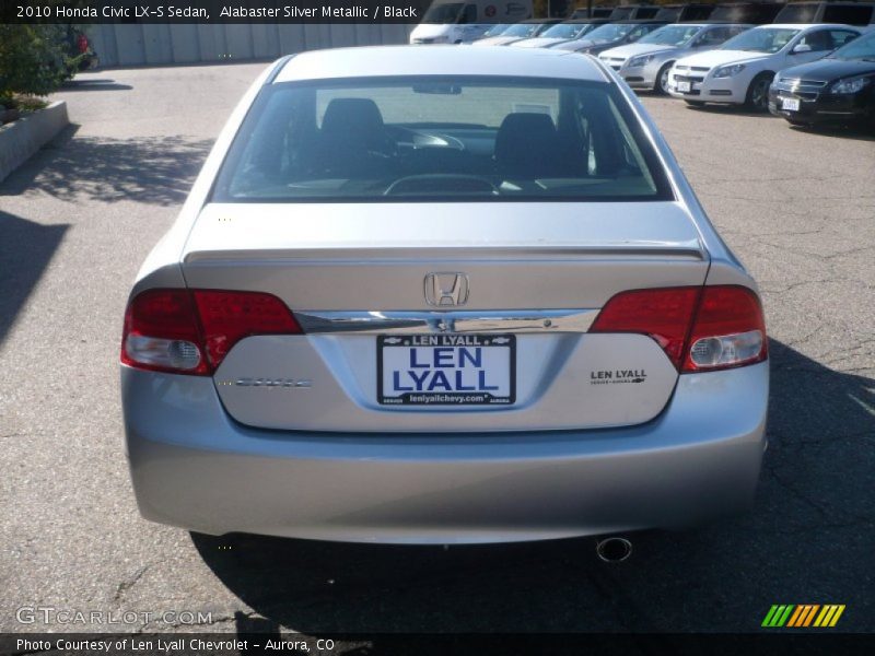 Alabaster Silver Metallic / Black 2010 Honda Civic LX-S Sedan