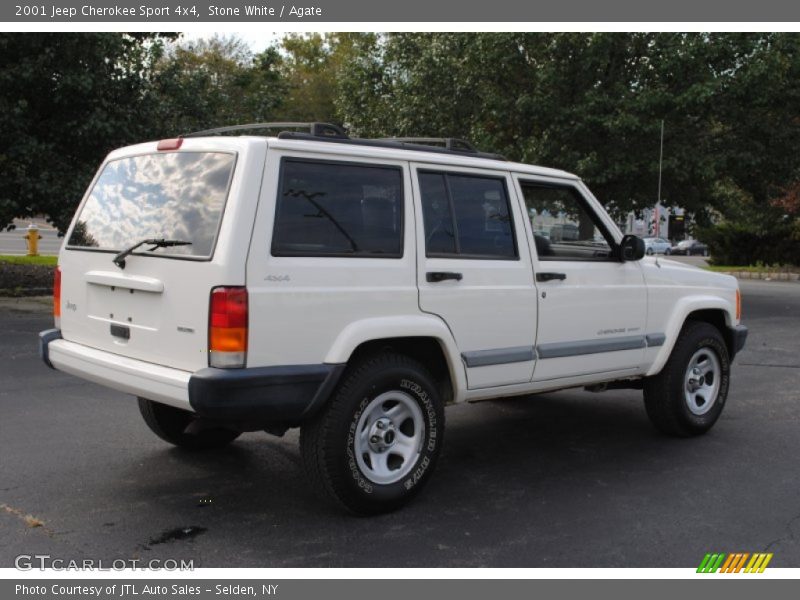 Stone White / Agate 2001 Jeep Cherokee Sport 4x4