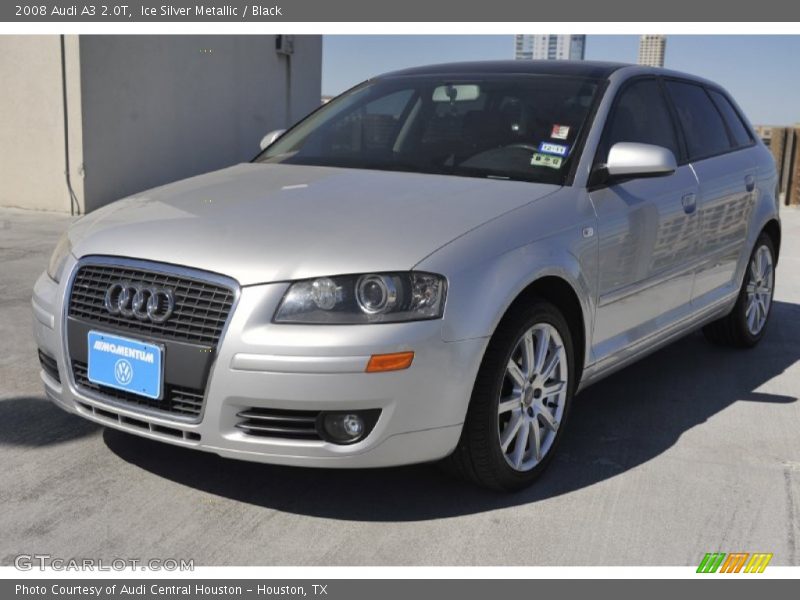 Ice Silver Metallic / Black 2008 Audi A3 2.0T