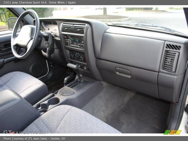 Stone White / Agate 2001 Jeep Cherokee Sport 4x4