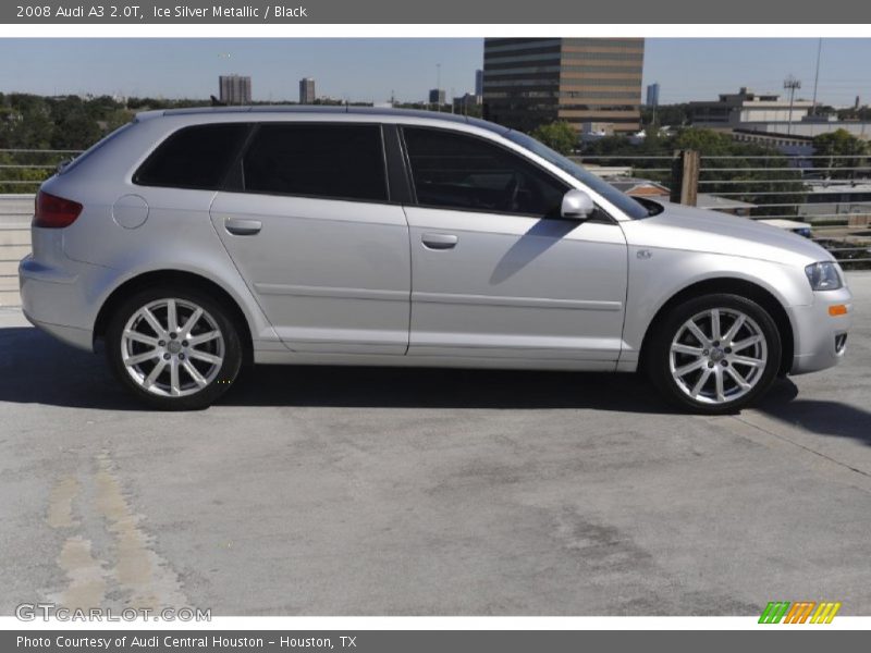 Ice Silver Metallic / Black 2008 Audi A3 2.0T
