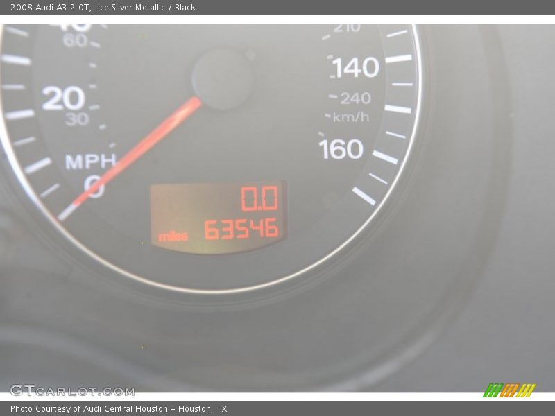 Ice Silver Metallic / Black 2008 Audi A3 2.0T