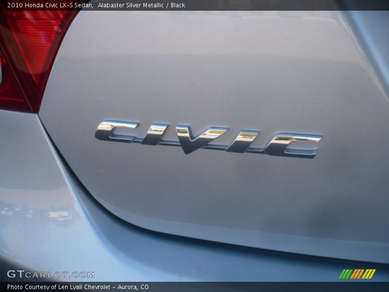 Alabaster Silver Metallic / Black 2010 Honda Civic LX-S Sedan