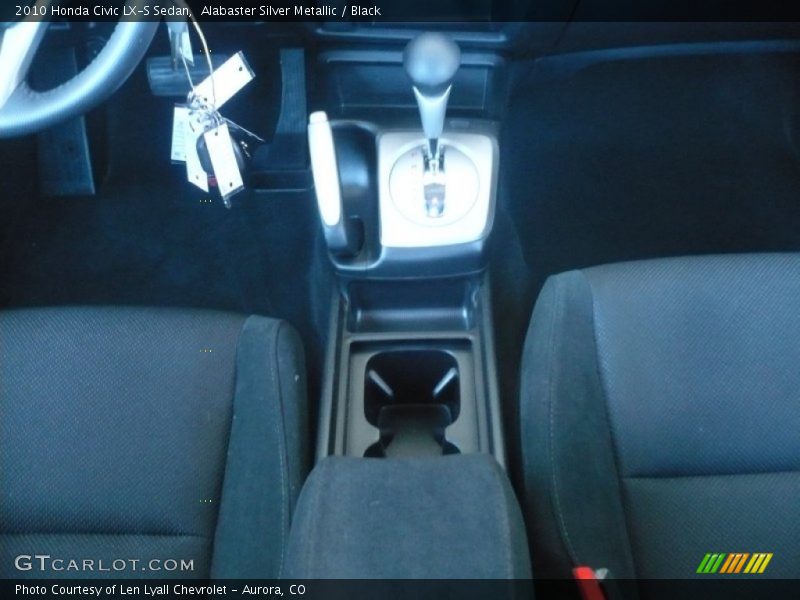 Alabaster Silver Metallic / Black 2010 Honda Civic LX-S Sedan