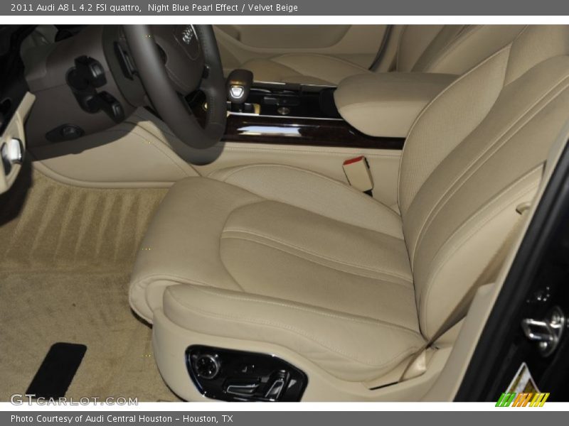 Night Blue Pearl Effect / Velvet Beige 2011 Audi A8 L 4.2 FSI quattro