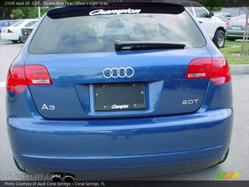 Ocean Blue Pearl Effect / Light Gray 2008 Audi A3 2.0T