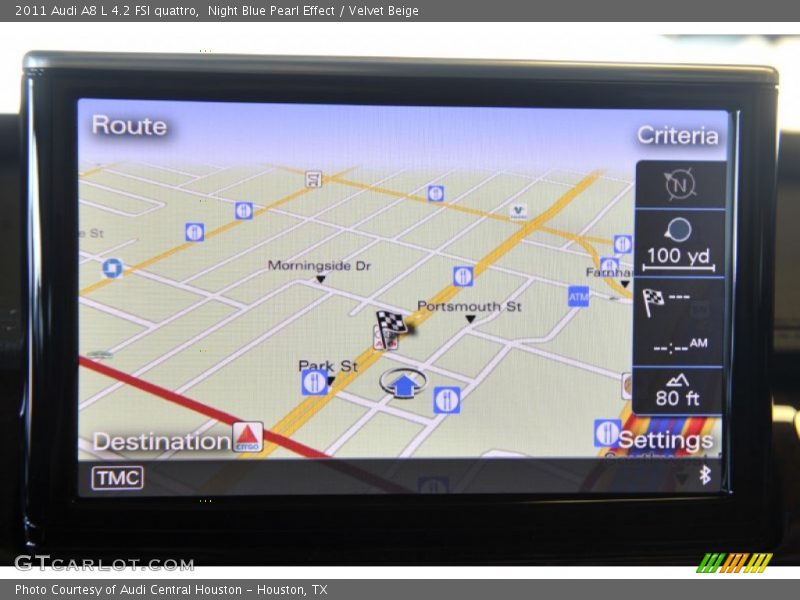 Night Blue Pearl Effect / Velvet Beige 2011 Audi A8 L 4.2 FSI quattro