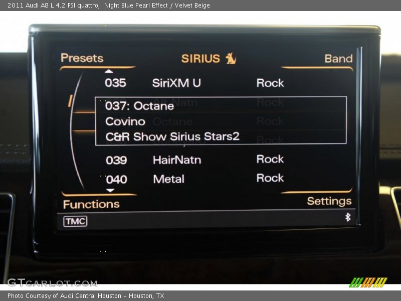 Night Blue Pearl Effect / Velvet Beige 2011 Audi A8 L 4.2 FSI quattro