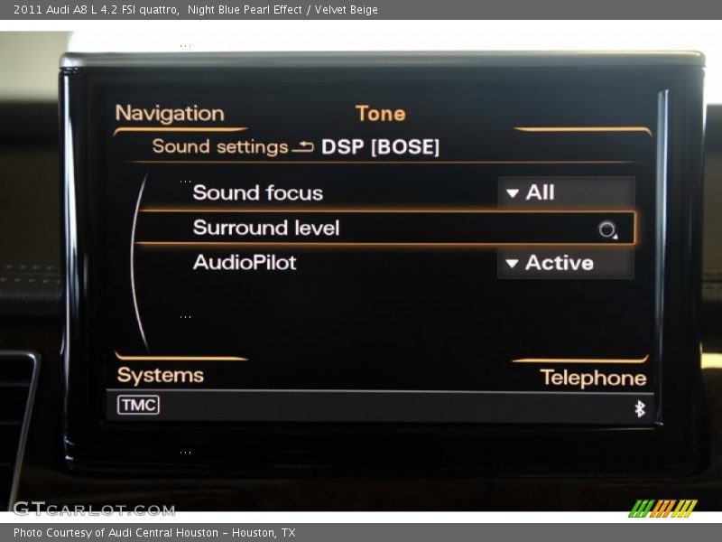 Night Blue Pearl Effect / Velvet Beige 2011 Audi A8 L 4.2 FSI quattro