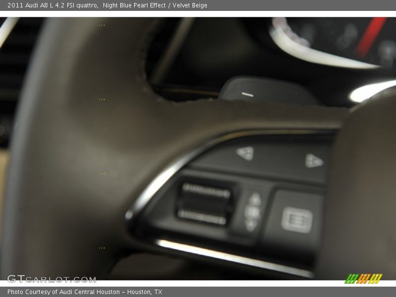 Night Blue Pearl Effect / Velvet Beige 2011 Audi A8 L 4.2 FSI quattro
