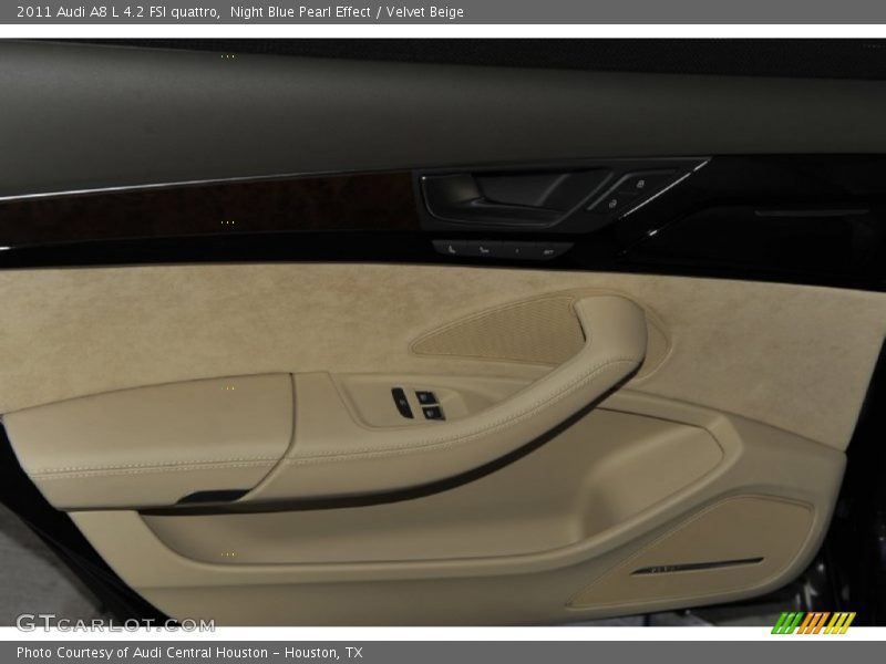 Night Blue Pearl Effect / Velvet Beige 2011 Audi A8 L 4.2 FSI quattro