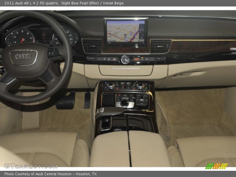 Night Blue Pearl Effect / Velvet Beige 2011 Audi A8 L 4.2 FSI quattro