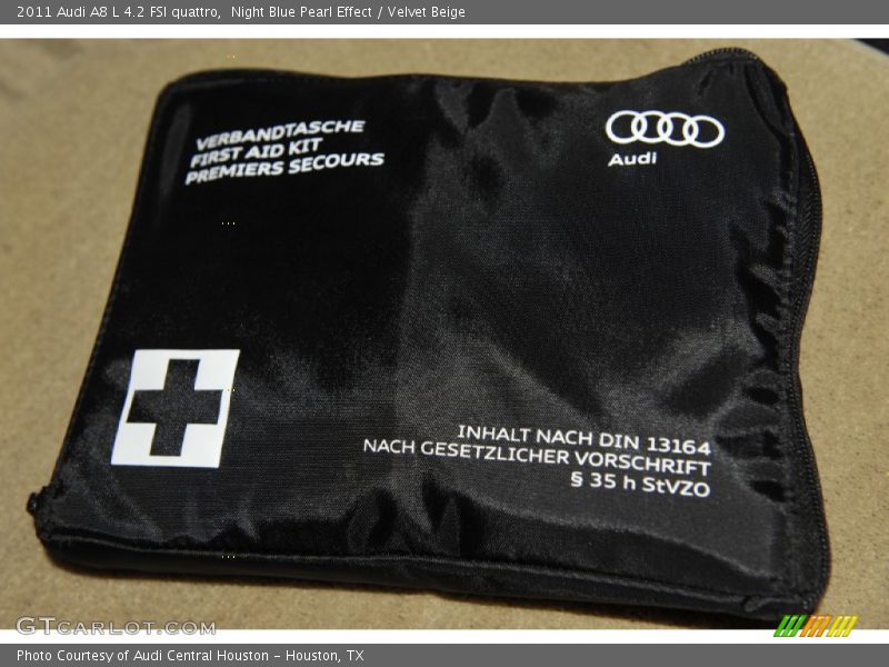 Night Blue Pearl Effect / Velvet Beige 2011 Audi A8 L 4.2 FSI quattro