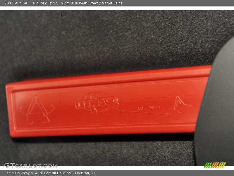 Night Blue Pearl Effect / Velvet Beige 2011 Audi A8 L 4.2 FSI quattro