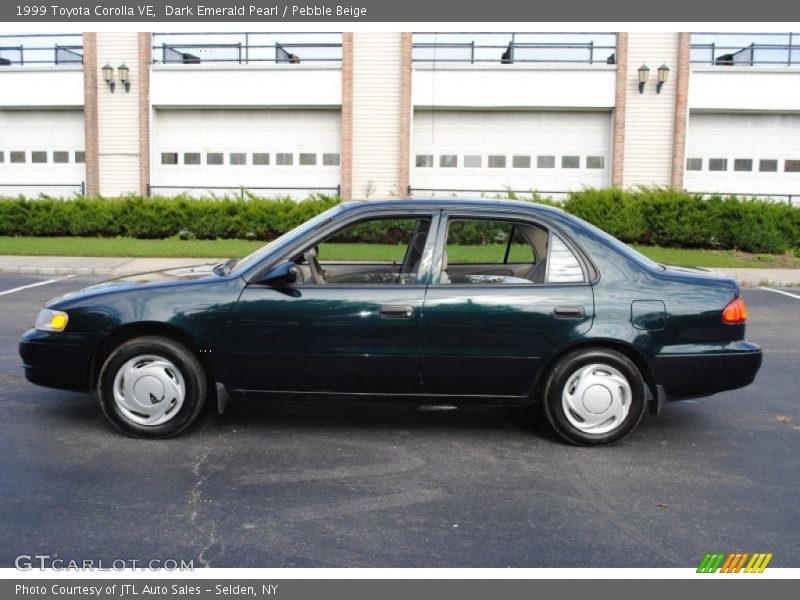 Dark Emerald Pearl / Pebble Beige 1999 Toyota Corolla VE