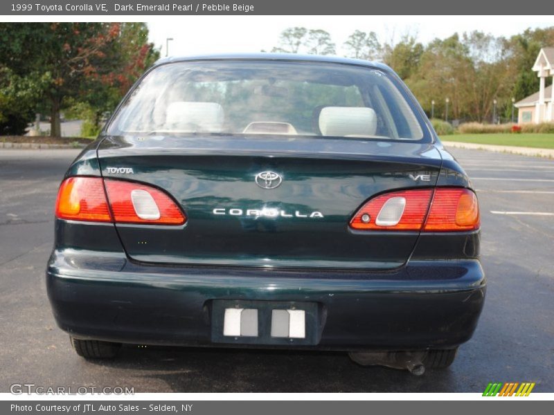 Dark Emerald Pearl / Pebble Beige 1999 Toyota Corolla VE