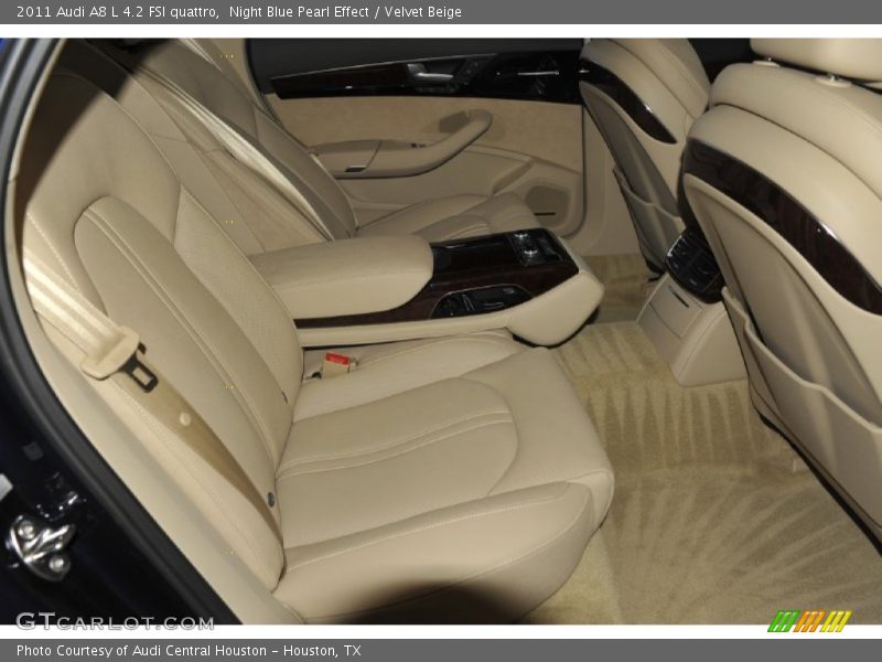Night Blue Pearl Effect / Velvet Beige 2011 Audi A8 L 4.2 FSI quattro