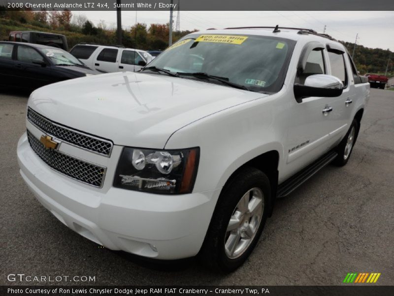 Summit White / Ebony 2008 Chevrolet Avalanche LTZ 4x4