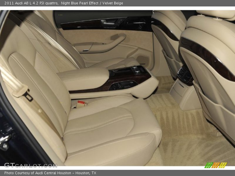 Night Blue Pearl Effect / Velvet Beige 2011 Audi A8 L 4.2 FSI quattro