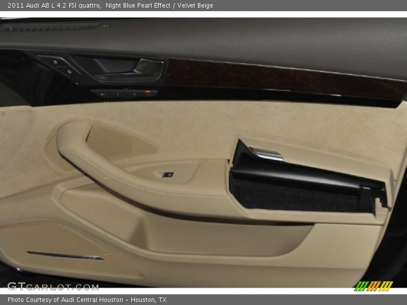 Night Blue Pearl Effect / Velvet Beige 2011 Audi A8 L 4.2 FSI quattro