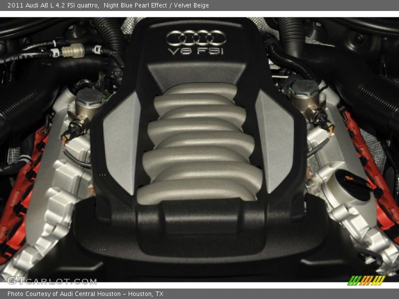 Night Blue Pearl Effect / Velvet Beige 2011 Audi A8 L 4.2 FSI quattro