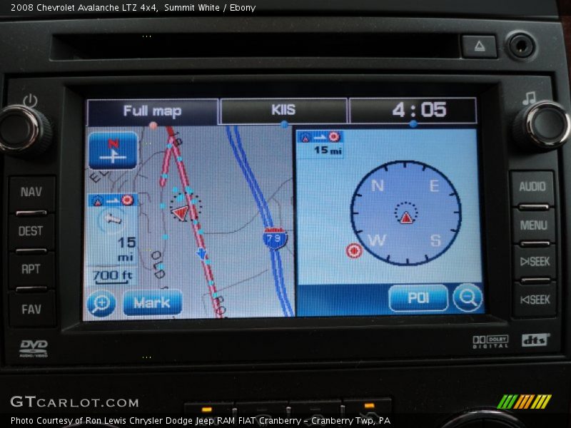 Navigation of 2008 Avalanche LTZ 4x4