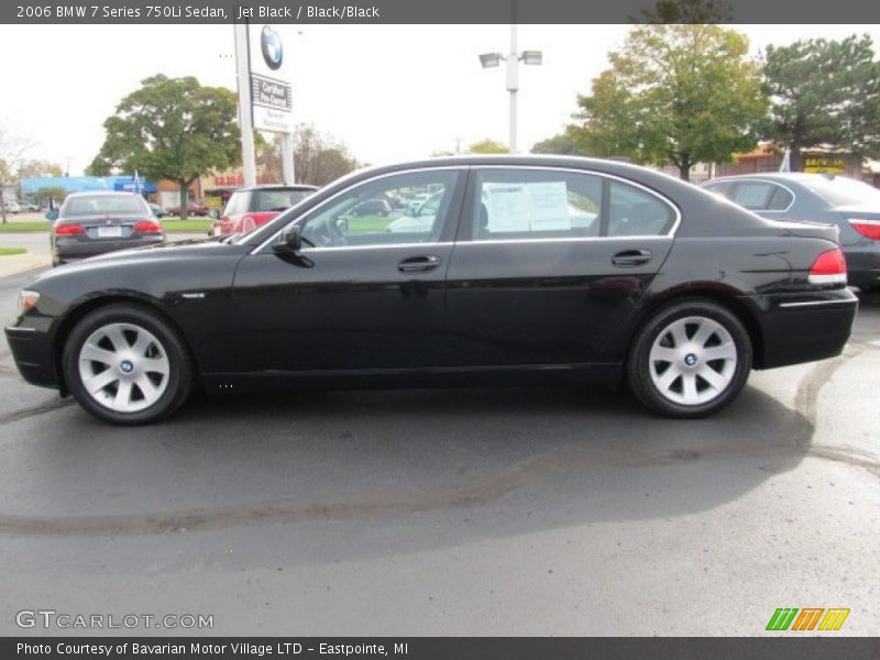 Jet Black / Black/Black 2006 BMW 7 Series 750Li Sedan