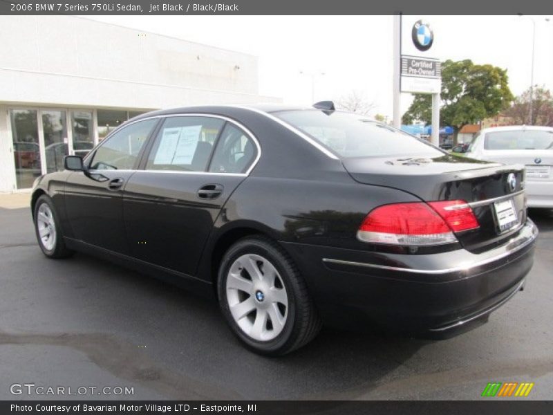 Jet Black / Black/Black 2006 BMW 7 Series 750Li Sedan