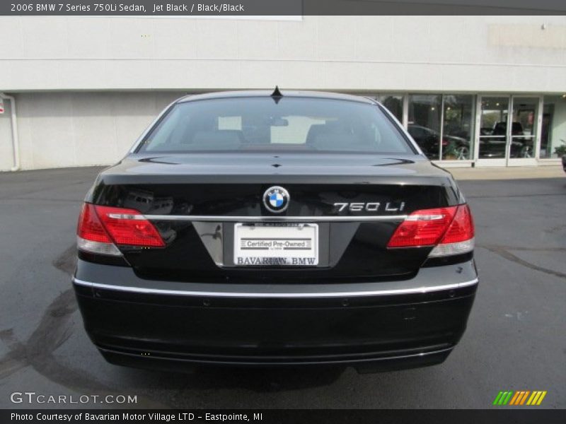 Jet Black / Black/Black 2006 BMW 7 Series 750Li Sedan
